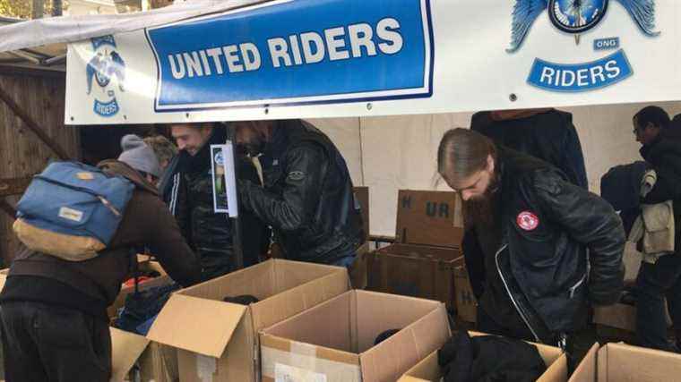 Touraine bikers in solidarity with the homeless and the most precarious