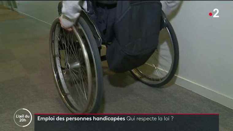 do large French companies comply with the law on the employment of people with disabilities?