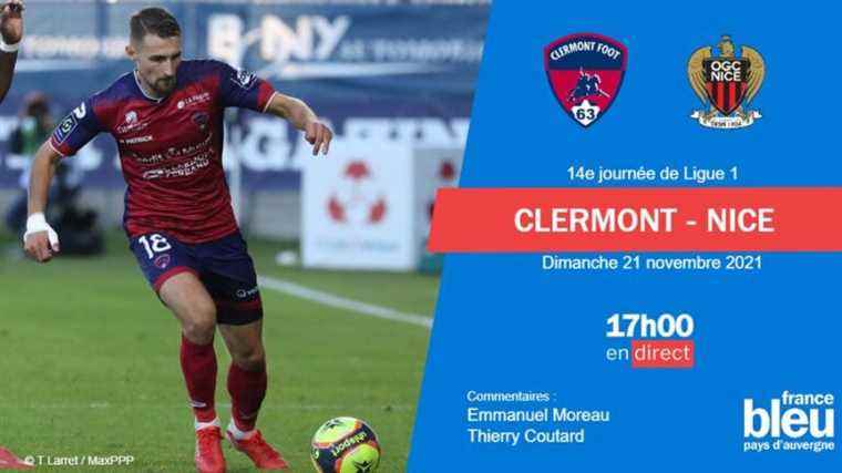 follow the Clermont Foot match against Nice