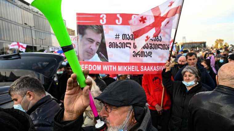 incarcerated, former president Mikheil Saakashvili stops hunger strike after 50 days