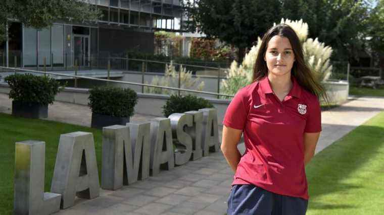 the girls made their debut at La Masia, the training center of Barça