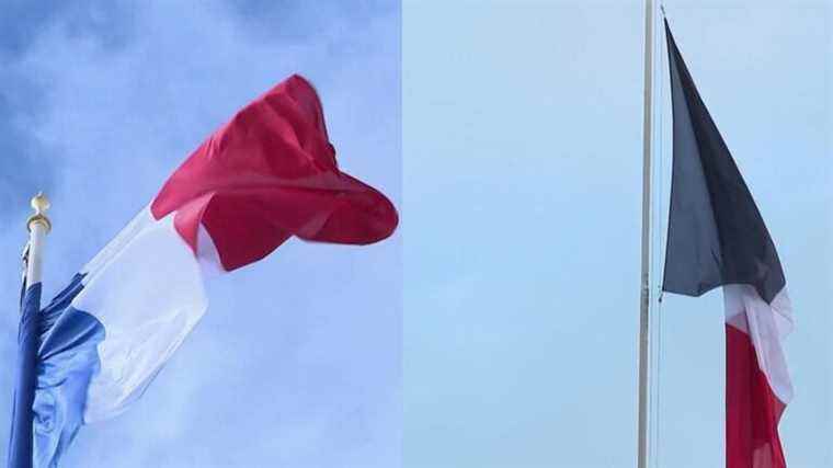 why Emmanuel Macron changed the blue of the flag?