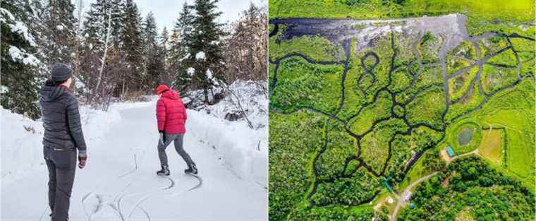 A new frozen labyrinth to go skating this winter