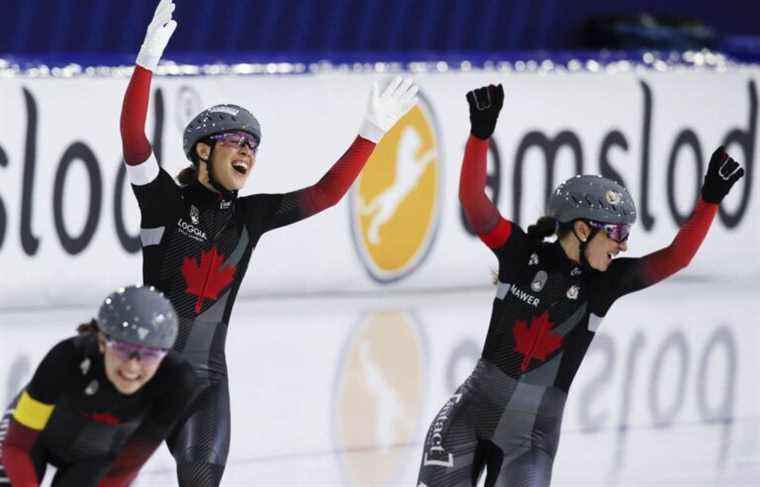 Canadian women win gold in team pursuit in Salt Lake City