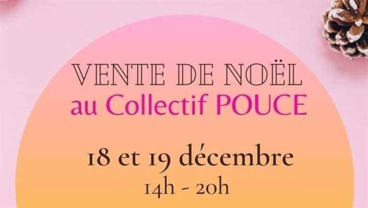 Christmas sale at the Pouce Canal De Rompsay La Rochelle collective