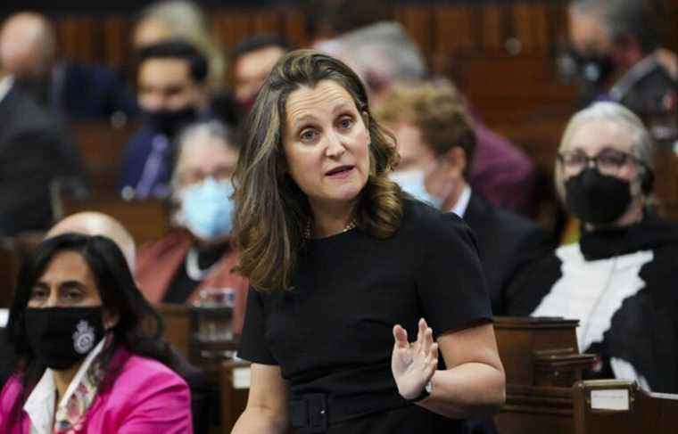 Chrystia Freeland to provide public finances update on December 14