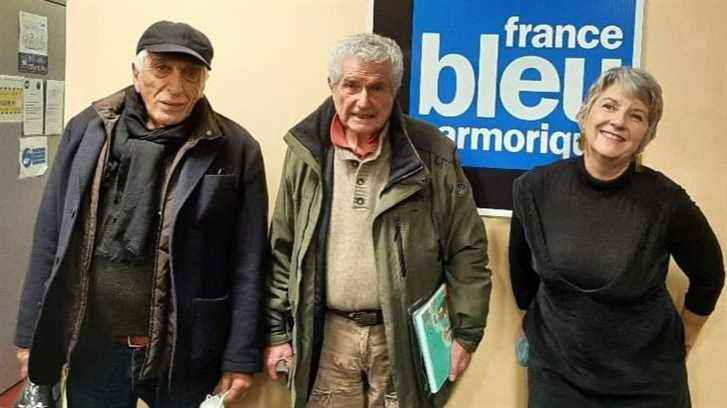 Claude Lelouch and Gérard Darmon visited the studios of France Bleu Armorique on Monday 6 December