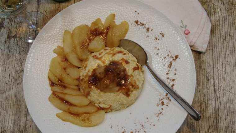 DARIOLE with PEARS and CINNAMON CARAMEL, a real festive dessert!