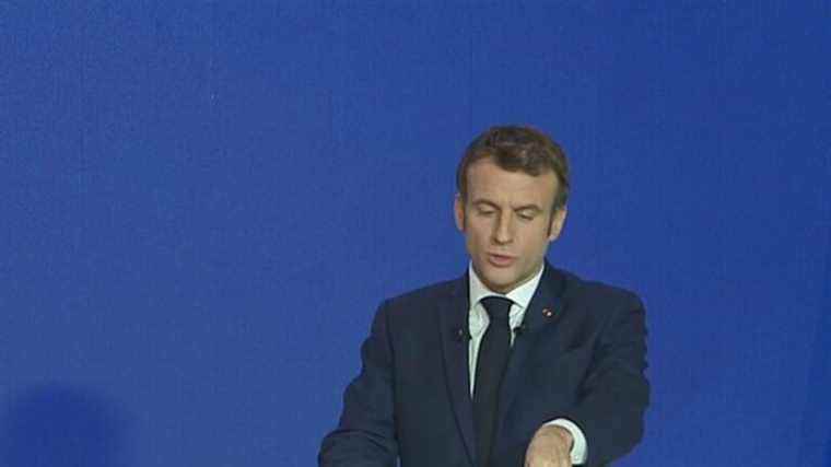 Emmanuel Macron sets out the program of the future French presidency