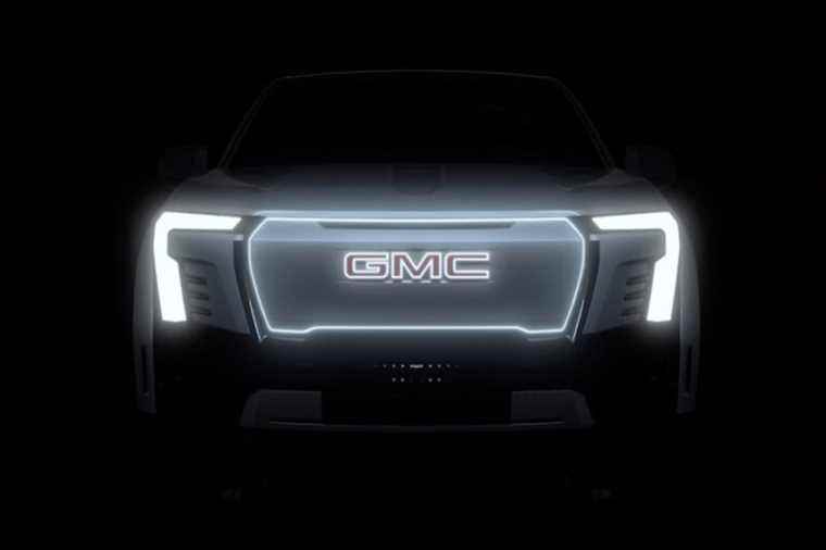 GMC |  The electric GMC Sierra reveals its face