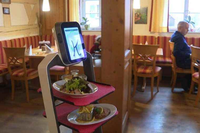 Hilde, a robot rescuing a Bavarian restaurant in need of staff