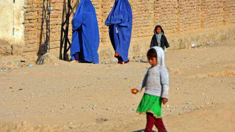 In Afghanistan, women and children after