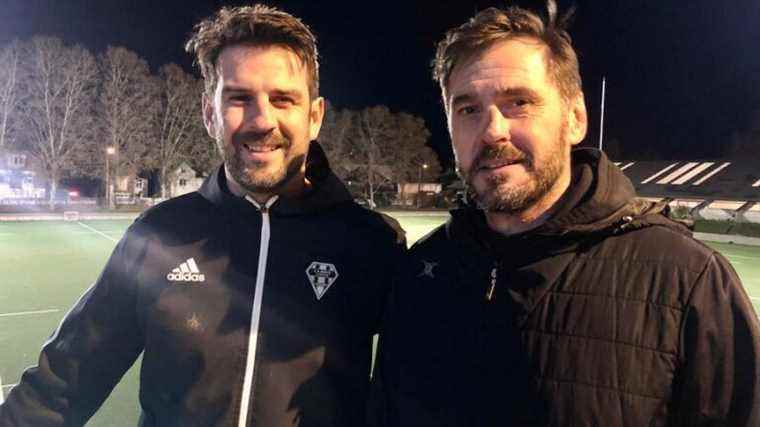 Jérôme Bonvoisin and Régis Lespinas, a duo of former players at the head of the Crabos of CA Brive