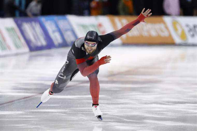 Long Track Speed ​​Skating |  Laurent Dubreuil takes gold over 500m in Calgary