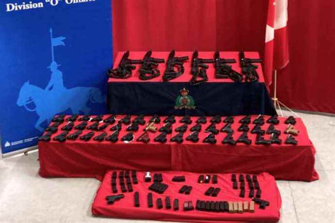 RCMP Operation |  59 illegal firearms seized at the Canadian border