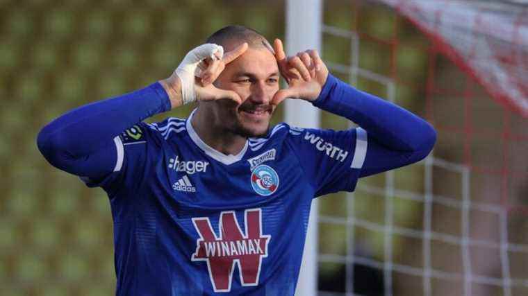 Strasbourg’s Ludovic Ajorque is a hit in Ligue 1