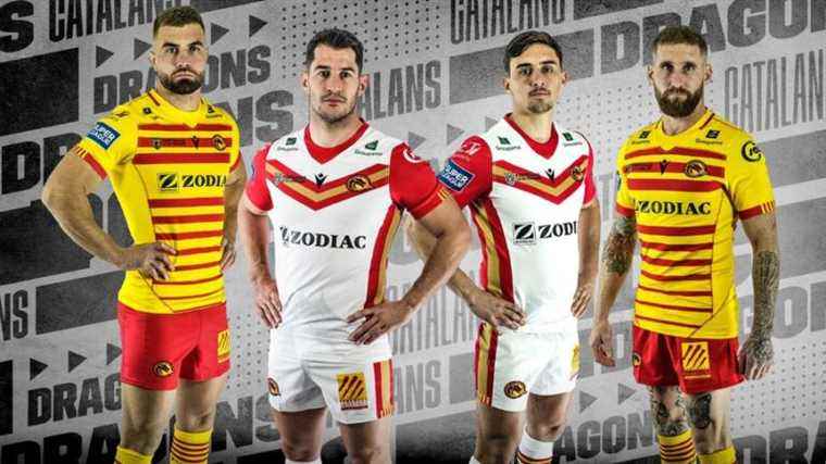 The Catalan Dragons unveil their new jerseys for the 2022 season