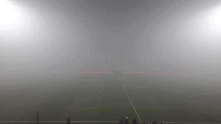 The match against Strasbourg postponed due to fog