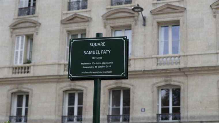 The plaque in Square Samuel-Paty was degraded in Paris, two months after its inauguration