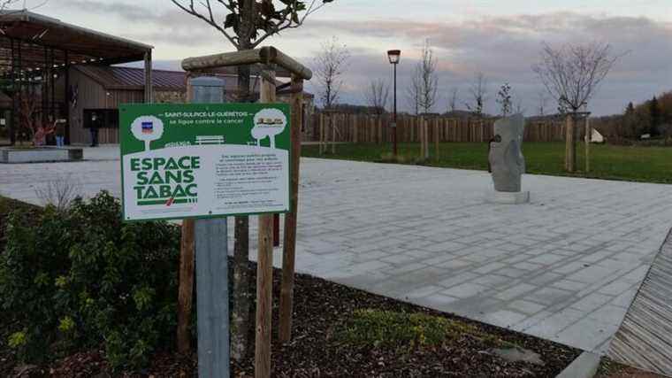 Tobacco-free spaces in front of Saint-Sulpice-le-Guérétois schools