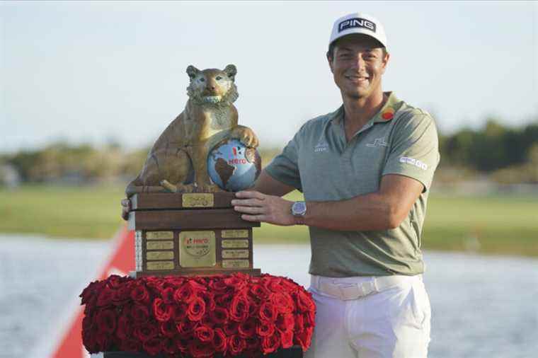 Viktor Hovland wins Global Hero Challenge