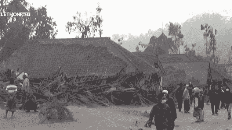 a dozen villages covered with ashes