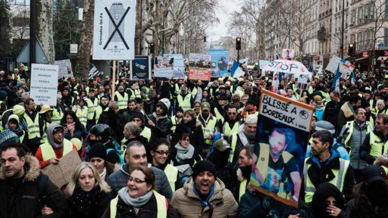 a police officer fined 1,500 euros for injuring a “yellow vest” with an LBD shot