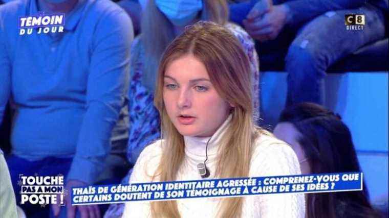 attacked at her home, the former spokesperson for Génération Identitaire attacks “non-whites” and angered “TPMP” columnists