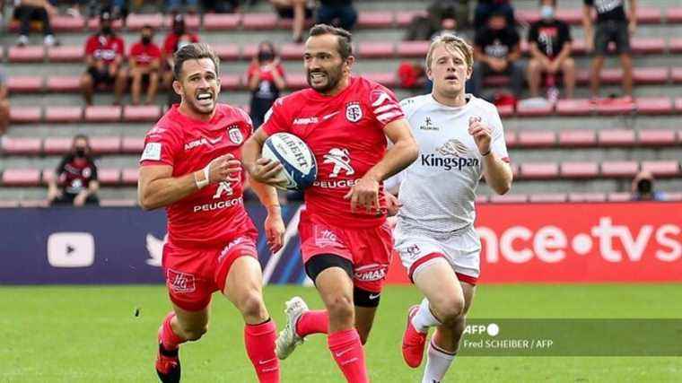 in Clermont, Alexi Balès holder with Stade Toulousain