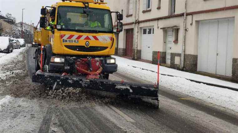 snow-covered roads and special equipment required in the mountains