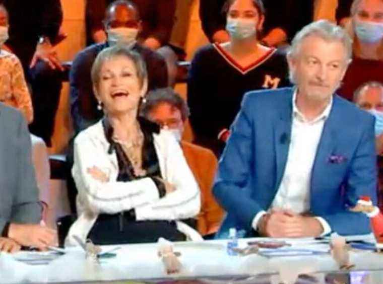 tense exchange between Gilles Verdez and a columnist on the TPMP set