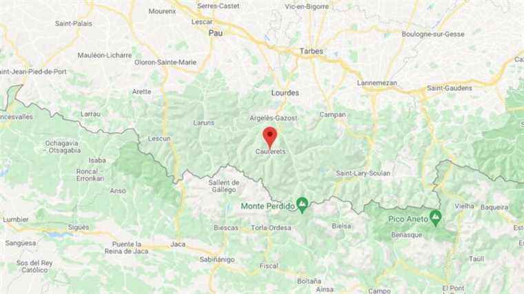 the village of Cauterets isolated after landslides