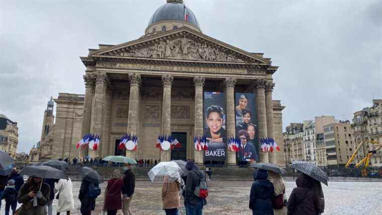 thousands of visitors pay homage to Josephine Baker at the Pantheon