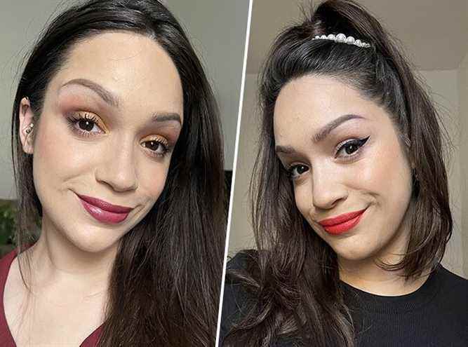 two Rare Beauty makeup tutorials for the end of the year celebrations