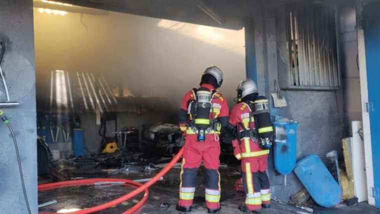 A fire in a bodywork in Hyères