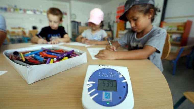 Against the Covid in the classrooms, the Alsatian municipalities are gradually installing CO2 sensors