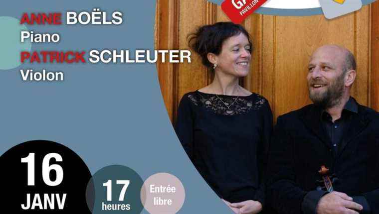 Anne Boëls (piano) and Patrick Schleuter (violin) are invited as part of the Clés du Pavillon in Gaillard