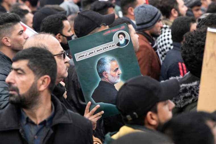 Baghdad |  A crowd of Iraqis on the anniversary of Soleimani’s death