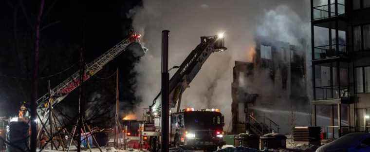 Blainville: blaze in a condo building