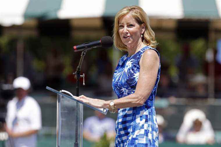 Chris Evert with ovarian cancer