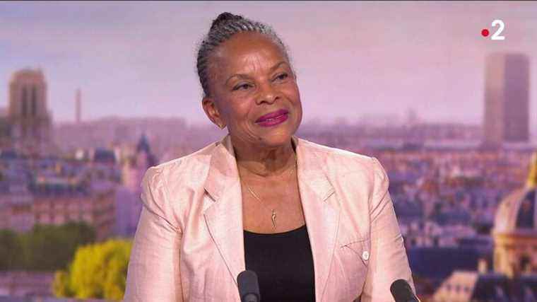 Christiane Taubira, presidential candidate, was the guest of the 20 hours of France 2