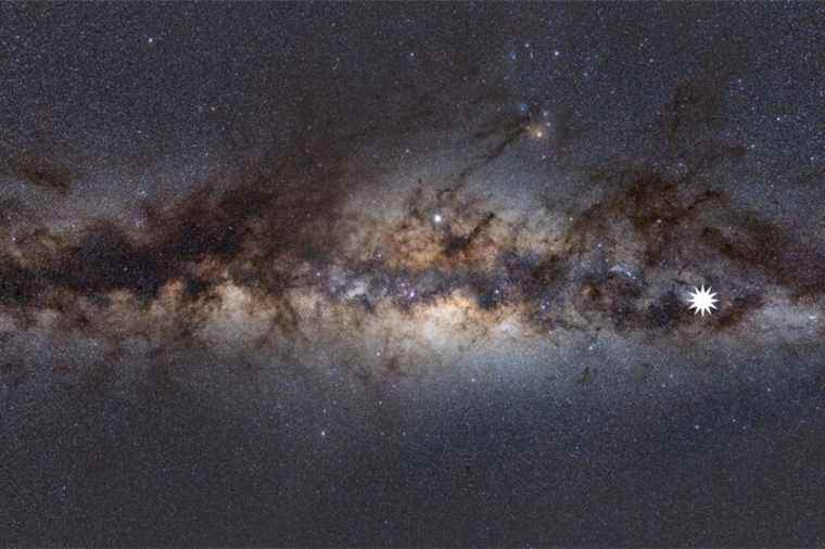 Discovery of an unknown object in the Milky Way