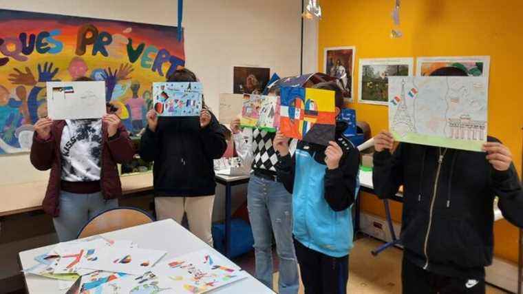 Drawings to celebrate Franco-German Day at Prévert College in Migennes