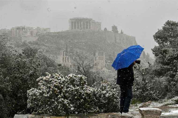 Exceptional snowfall in Greece