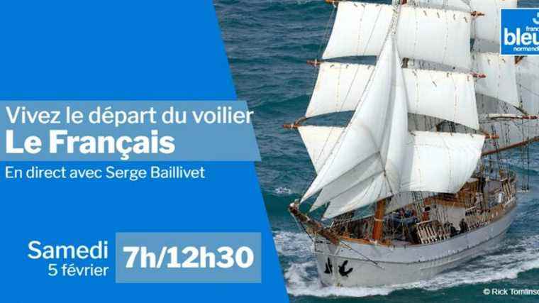 Experience the departure from Rouen of the sailboat Le Français from 7 a.m. to 12:30 p.m.