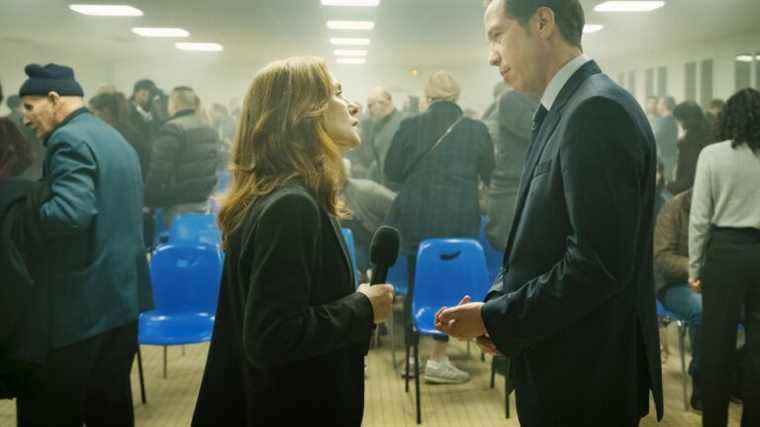 Isabelle Huppert and Reda Kateb in a straight political thriller