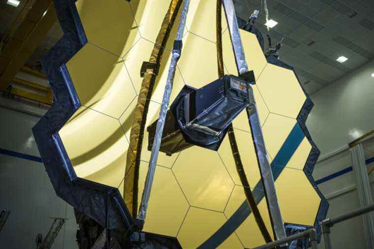 James Webb telescope heat shield deployed