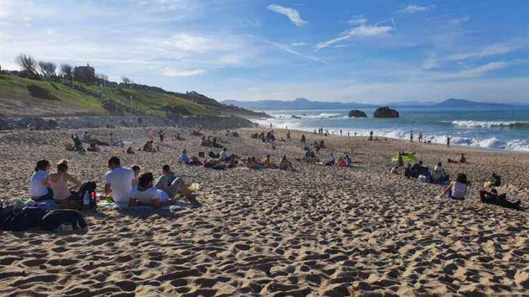 January 1st at the beach in the Basque Country