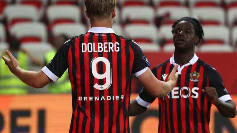 Kasper Dolberg gives the Aiglons the advantage from the penalty spot, follow the first meeting of the 21st day of Ligue 1