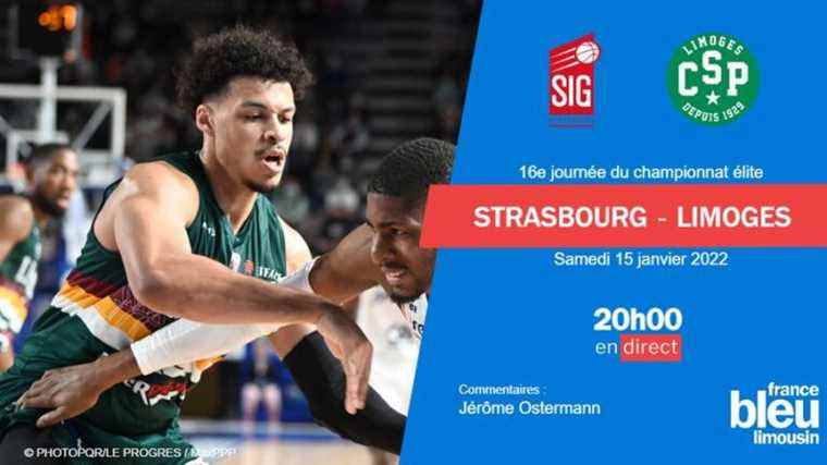 LIVE – Basket Elite J16: experience the Limoges CSP match in Strasbourg